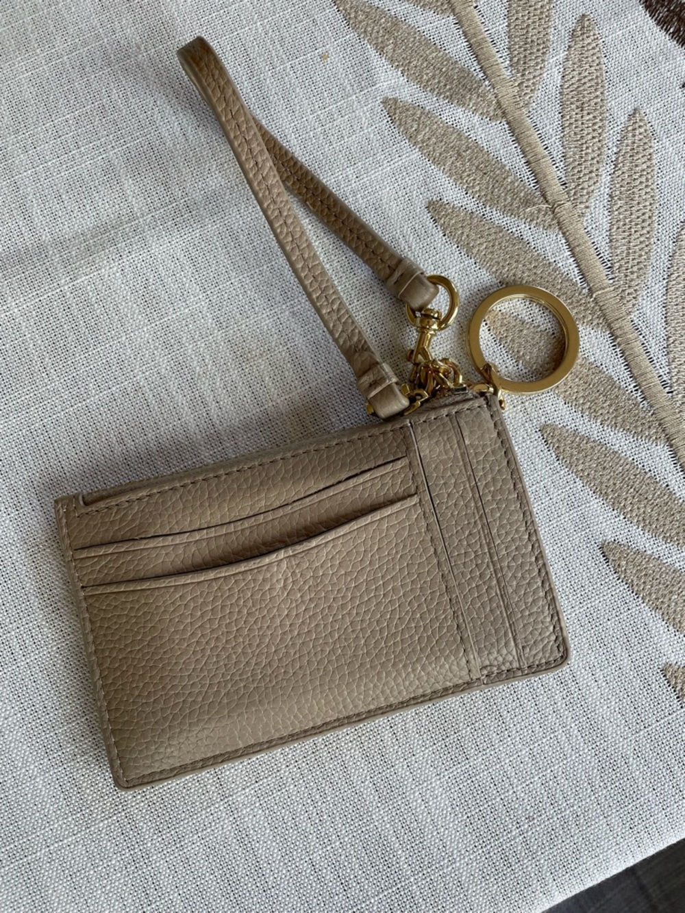 Quince Italian Leather Card Case Wristlet - Picture 2 of 10